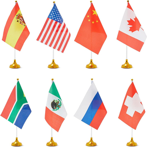 Настольный флаг 14*21 см из полиэстера 100D с цифровой печатью в современном стиле, на подставке, для рекламы и декора - Product Image 2