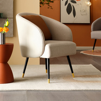 102613 Fauteuil moderne de luxe léger pour salon, fauteuil individuel moderne