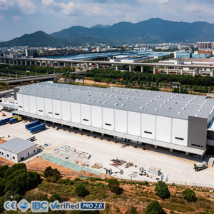 Entrepôt à structure métallique pour grand centre logistique, hangar préfabriqué à portée libre et haute hauteur - Product Image 3