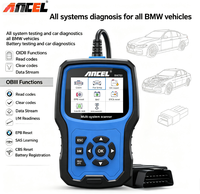 Escáner OBD2 ANCEL BM700 para BMW, Diagnóstico Completo del Sistema con Reinicio de CBS, Reinicio de EPB, Registro de Batería, Sensor de Ángulo de Dirección