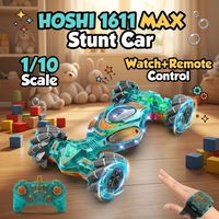 HOSHI 1611 MAX 1/10 Auto de Acrobacias RC 4WD con Giro de 360°, Control por Gestos, 2.4G RTR, Autos a Control Remoto para Regalo de Navidad