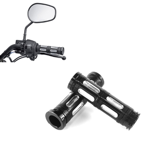 Empuñaduras de bambú CNC de 25 mm para motocicleta Harley Touring 883 1200 X48, cubiertas de manillar en negro cromado. - Product Image 5