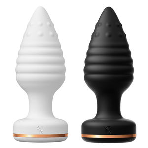 회전 및 진동이있는 실리콘 항문 플러그 부드러운 터치 여성 항문 엉덩이 플러그 남성 남성용 항문 장난감 - Product Image 1