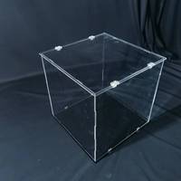 Vitrine d'exposition moderne en acrylique transparent de haute qualité, respirante, anti-rouille, pour figurines, avec couvercles à assembler et démontables