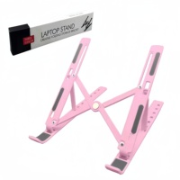 Support d'ordinateur portable de voyage personnalisé en plastique pliable avec boîte pour les programmes de fidélité des compagnies aériennes et les cadeaux marketing de l'aviation
