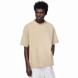 Camiseta Extra Grande Personalizada con Bordado para Hombre, 100% Algodón, Cuello Redondo, Manga Corta, Estilo Urbano - Product Image 1