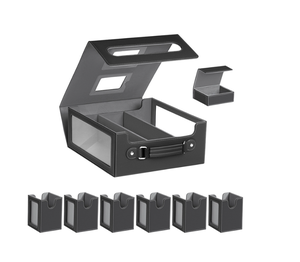 Customizable Window Pu Leather Card Box Multifunctional Detachable for Card Games and <b>Entertainment</b> - Product Image 4
