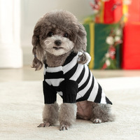 Pull à capuche de Noël de haute qualité automne et hiver pull épais vêtements classiques pour animaux de compagnie