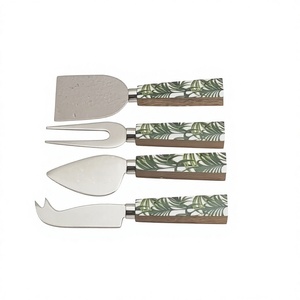Juego de Cuchillos para Queso de Acero Inoxidable de Buena Calidad, Cuatro Piezas, Cubertería Ecológica, Decoración de Mesa para Fiestas, Lujo - Product Image 1