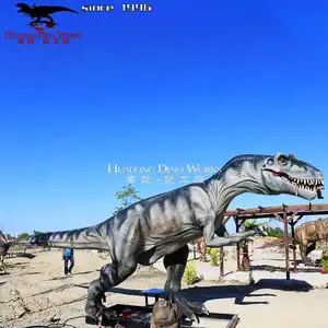 Dinosauro in movimento grande animatronic a grandezza naturale