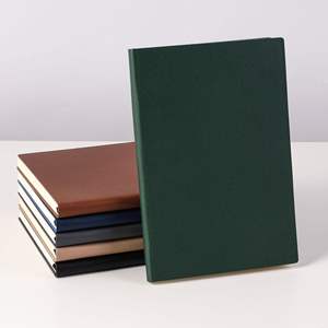 A5 PU Leather Linen Hardcover Custom Printing Self Care Wellness Journal Notebook Agenda <b>Daily</b> Weekly <b>Planner</b> - Product Image 3