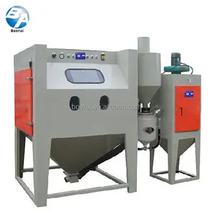 Direct pressure sandblasting cabinet with Cyclone - Pressure pot and Independent dust collector