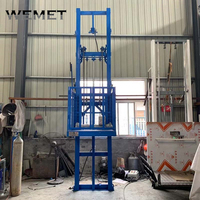 Lager Wand montage Fracht aufzüge Klein waren aufzug hydraulische Einzel Doppel führung Industrie lift
