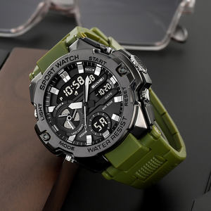 Montre de sport pour homme SKMEI 2383, vente en gros, mode, horloge numérique, analogique-numérique, chronographe, extérieur, 5ATM, Relogio Masculino - Product Image 6