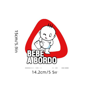 Pegatinas para Coche, Diseño de Bebé en el Coche, Decoración Impermeable con Impresión UV en PVC, Pegatinas Personalizadas para la Carrocería - Product Image 5