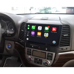 Kit multimídia automotivo android, dvd, rádio, vídeo player, para hyundai, santa fé, 2006-2012, navegação por gps