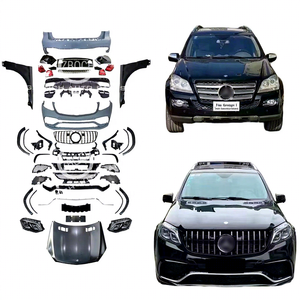 Kit carrosserie <span class=keywords><strong>GL</strong></span> vers GLS pour Mercedes-Benz X166 GL63 (à partir de <span class=keywords><strong>2012</strong></span>) - Pare-chocs, phares, feux arrière, capot moteur - Kit automobile 164 vers 166 - Product Image 1