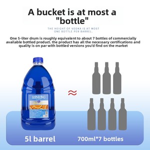 FASTKING Vodka liqueur bleue de Curaçao Classique 21% Vol Goût fort <span class=keywords><strong>Alcool</strong></span> de maïs distillé de haute qualité Bouteille de 5L Grade 5 ans en stock - Product Image 2