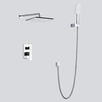 Daindoom — ensemble de robinets mitigeurs, robinet de douche à logo personnalisé, pomme de douche pluie, support de téléphone, salle de bains