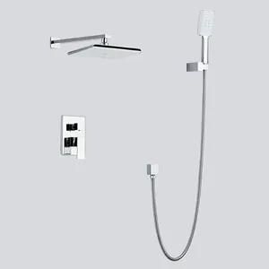 Daindoom — ensemble de robinets mitigeurs, robinet de douche à logo personnalisé, pomme de douche pluie, support de téléphone, salle de bains