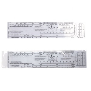 Regla ECG MediRuler MK07-459A, Regla Médica Multifuncional Transparente para Hospitales y Clínicas con Medición de Ángulos - Product Image 1