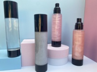 Spray fixant pour maquillage en gros, pêche, marque privée, végan, longue durée, spray fixant scintillant