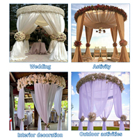 Offre Spéciale – Arche de toile de fond circulaire réglable en aluminium de 3 m (10 pieds) pour événements de mariage