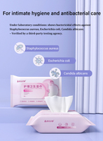 Lingettes intimes naturelles à formule lisse, lingettes nettoyantes et équilibrées pour femmes, 30 pièces/sac