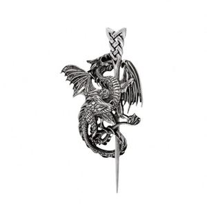 Barrettes à cheveux celtiques vikings, épingles à cheveux vintage à nœud celtique, bâtons à cheveux rétro en alliage d'argent, bijoux de barrette à cheveux en métal viking celtique - Product Image 5