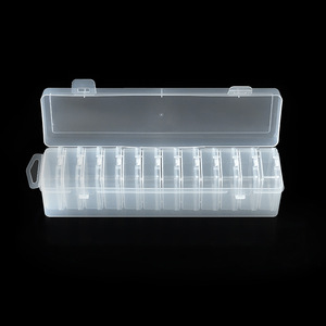 <b>Plastic</b> <b>Storage</b> Box Set 12 Compartment 5.5 Square Transparent Office Organizer Desktop Parts Container - Product Image 3
