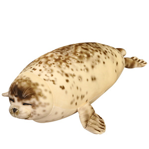 CE/ASTM 2024 été nouveauté personnalisé doux en peluche <span class=keywords><strong>Animal</strong></span> <span class=keywords><strong>phoque</strong></span> oreiller mignon <span class=keywords><strong>phoque</strong></span> de mer jouets animaux en peluche peluches - Product Image 1