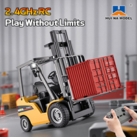Camion benne électrique RC Huina 9925 1:14 12CH 2.4G semi-alliage, véhicule d'ingénierie robuste avec lumières LED et son, cadeau d'anniversaire pour enfants