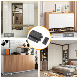 Herrajes para Muebles GQK, Dispositivo Metálico de Rebote Elástico para Abrir Armarios Presionando, Sistema de Presión para Puertas - Product Image 4