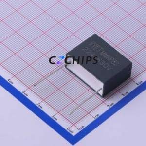 Condensateur à film polypropylène (CBB) MMKP224J2J2201, composant traversant (THT), P=22,5 mm, 220 nF, 5 %, 630 V - Product Image 1