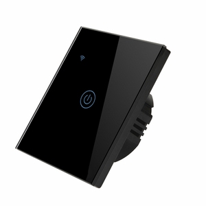 Interrupteur mural intelligent Wi-Fi EU 1Gang <span class=keywords><strong>ESP8266</strong></span> pour la maison, contrôle tactile en verre, compatible Alexa - Product Image 3
