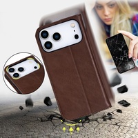 Étui de téléphone à rabat portefeuille de luxe pour iPhone 17 Pro Max Housse de protection en cuir PU avec fentes pour cartes Compatible avec pour iPhone 17Air