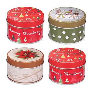 <span class=keywords><strong>Petit</strong></span> Cadeau Rond sur Mesure <span class=keywords><strong>Biscuit</strong></span> de Noël <span class=keywords><strong>Biscuit</strong></span> Boîte en Métal Boîte en Métal Xmas Candy Chocolate Tin Can Fabricant - Product Image 4