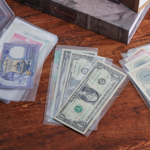 Fundas protectoras de billetes de dólar con clip de material PP transparente al por mayor - Product Image 5