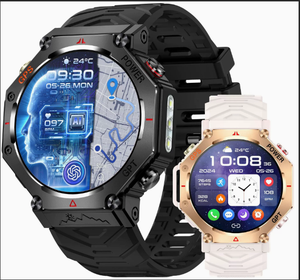 KC91 GPS Smart Watch 1.39 Inch IPS Screen AI Voice Assistant Heart Rate Tracker Flashlight IP67 <b>Waterproof</b> for Outdoor - Product Image 1