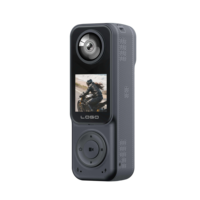 Cámara Portátil de Visión Nocturna Panorámica de Doble Lente UHD 4K/2K 260 ° Cámara de Acción de Bolsillo con WIFI para Vlogging y Batería de Gran Capacidad