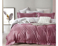 Parures de lit de luxe en coton imprimé personnalisées, nouvelles parures de lit d'hôtel imprimées, ensembles de draps imprimés avec taies d'oreiller