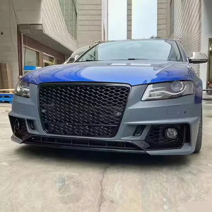 Kit carrosserie de conversion de pare-chocs avant <span class=keywords><strong>Audi</strong></span> A4 <span class=keywords><strong>S4</strong></span> B8 (2008-2012) en style RS4 B9 avec calandre noire - Product Image 5
