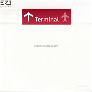 لافتات تحديد المسار للمطار وقفة واحدة داخلية/خارجية نظام اسم مبنى إشارات اتجاهية لافتة توجيه Plyon - Product Image 6