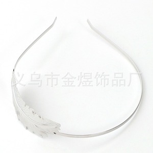 Serre-tête en métal doré pour femmes, coiffe de mariée, accessoire de mode, été 2023, origine Jinhua HB003 - Product Image 3