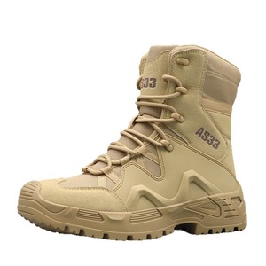 Botas de Senderismo Tácticas de Caña Alta Color Caqui para Hombre, Antideslizantes, Resistentes al Desgaste, con Cordones, para Trekking al Aire Libre - Product Image 5