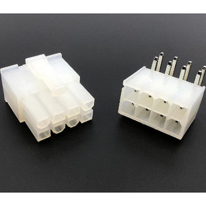Auto Connectors 8 Position 4.2mm <b>Plastic</b> Terminal <b>Block</b> White For Car Use - Product Image 1
