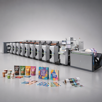 Imprimante flexographique à grande vitesse jusqu'à 300 m/min pour l'impression couleur sur film composite BOPP, PET et feuille d'aluminium