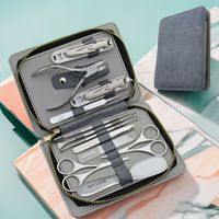 Coupe-ongles en acier inoxydable de haute qualité, kit de pédicure professionnel, kit de toilettage, ciseaux, limes, manucure et pédicure luxueux