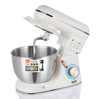 Robot Pâtissier RAF 1300W 3 en 1, Mélangeur Alimentaire pour Pâte, Œufs, Gâteaux, Fruits, Viande – Idéal Boulangerie