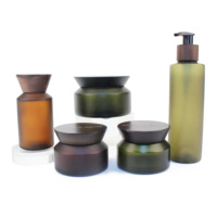 Flacon en verre cosmétique pour huile essentielle pour cheveux de 100 ml avec bouchon en bois BB20C
